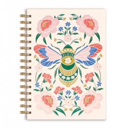 Carnet de notes à spirales - Wildflower Meadow (bee)